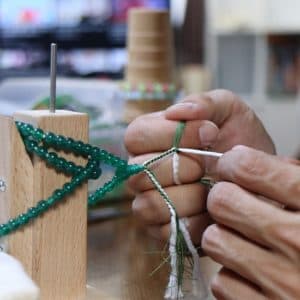 念珠仕立て作業